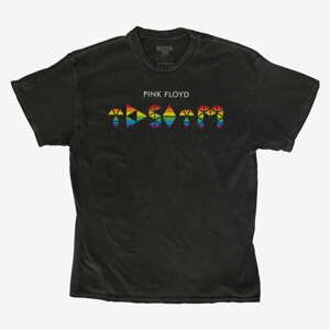 Queens Revival Tee - Pink Floyd TDSOTM Rainbow Unisex T-Shirt Black