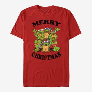 Queens Nickelodeon Teenage Mutant Ninja Turtles - Group Christmas Unisex T-Shirt Red