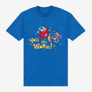 Queens Park Agencies - Ren & Stimpy You Worm Unisex T-Shirt Royal Blue