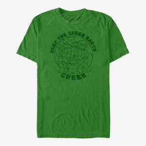 Queens Nickelodeon Teenage Mutant Ninja Turtles - Green Earth Unisex T-Shirt Kelly Green