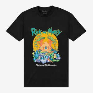 Queens Park Agencies - Rick and Morty Pyramid Unisex T-Shirt Black