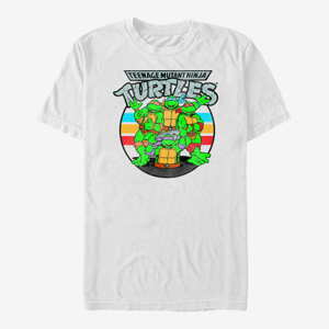 Queens Nickelodeon Teenage Mutant Ninja Turtles - Retro Spot Unisex T-Shirt White