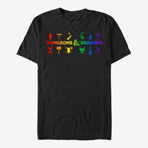 Queens Dungeons & Dragons - Rainbow Classes Unisex T-Shirt Black