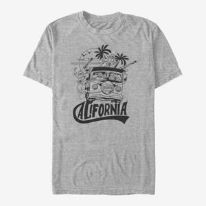 Queens Nickelodeon Teenage Mutant Ninja Turtles - CALIFORNIA Unisex T-Shirt Heather Grey