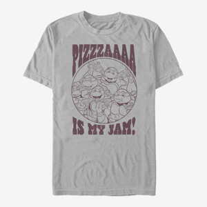 Queens Nickelodeon Teenage Mutant Ninja Turtles - PIZZA IS MY JAM Unisex T-Shirt Ash Grey