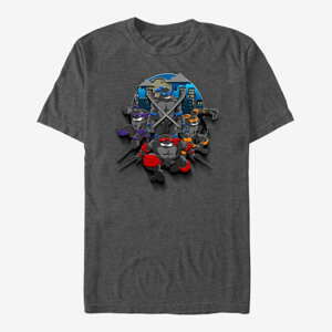 Queens Nickelodeon Teenage Mutant Ninja Turtles - Heroes in a Half shell Unisex T-Shirt Dark Heather Grey