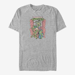 Queens Nickelodeon Teenage Mutant Ninja Turtles - 90s TMNT Unisex T-Shirt Heather Grey