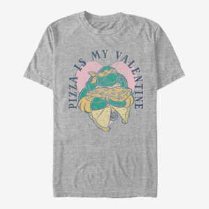 Queens Nickelodeon Teenage Mutant Ninja Turtles - Pizza And Me Unisex T-Shirt Heather Grey