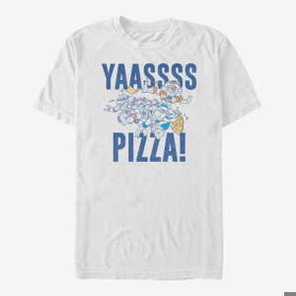 Queens Nickelodeon Teenage Mutant Ninja Turtles - Yas Pizza Unisex T-Shirt White