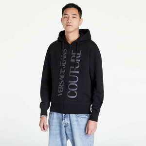 Mikina Versace Jeans Couture R Logo Petrol Brushed Sweatshirt Black