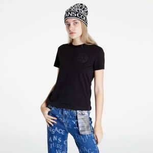 Dámské tričko Versace Jeans Couture R Vemblem S Rubber T-Shirt Black