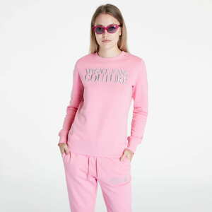 Dámská mikina Versace Jeans Couture R Logo Embro Sweatshirts Rose/ Silver