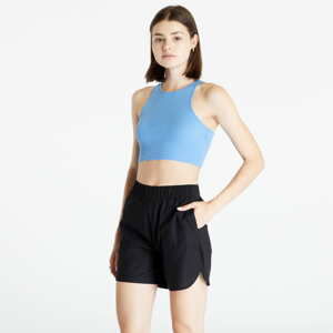 Urban Classics Ladies Cropped Rib Top Horizon Blue