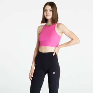 Urban Classics Ladies Cropped Rib Top Bright Violet