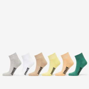 Ponožky Urban Classics High Sneaker Socks 6-Pack Sunset Color