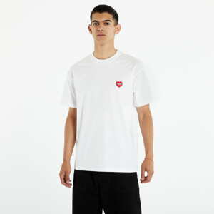 Tričko s krátkým rukávem Carhartt WIP Short Sleeve Double Heart T-Shirt White