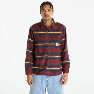 Podzimní bunda Carhartt WIP Oregon Shirt Jacket Starco Stripe, Bordeaux