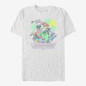 Queens Marvel Avengers Classic - Vacay Avengers Unisex T-Shirt White