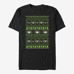 Queens Star Wars: The Mandalorian - The Cute Ugly Sweater Unisex T-Shirt Black