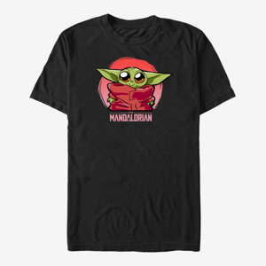 Queens Star Wars: The Mandalorian - Cute Baby Heart Unisex T-Shirt Black