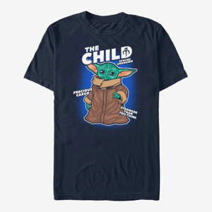 Queens Star Wars: The Mandalorian - THE CHILD COMIC BOLD Unisex T-Shirt Navy Blue