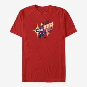 Queens Captain Marvel: Movie - Powerful Strike Unisex T-Shirt Red