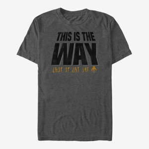 Queens Star Wars: The Mandalorian - Mandalorian Way Unisex T-Shirt Dark Heather Grey