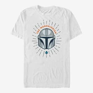 Queens Star Wars: The Mandalorian - Simple Shield Unisex T-Shirt White