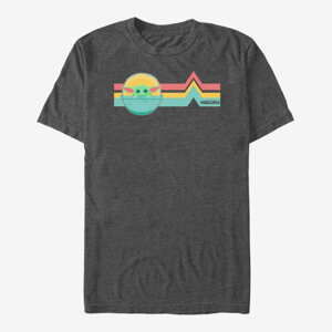 Queens Star Wars: The Mandalorian - Rainbow Child Unisex T-Shirt Dark Heather Grey