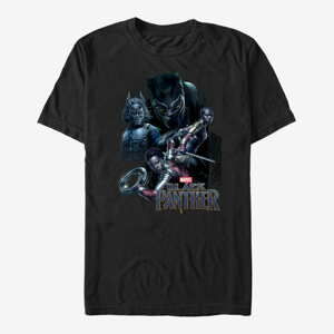 Queens Marvel Black Panther: Movie - Warriors Unisex T-Shirt Black