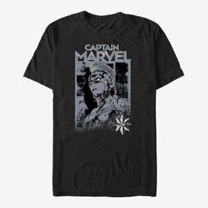 Queens Captain Marvel: Movie - Marvel Stamp Unisex T-Shirt Black