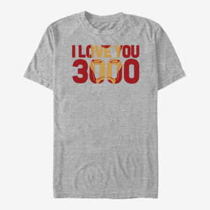 Queens Marvel Avengers Endgame - Love You 3000 Unisex T-Shirt Heather Grey