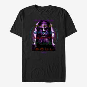 Queens Marvel Avengers: Infinity War - Thanos Stone Words Unisex T-Shirt Black