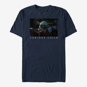 Queens Star Wars: The Mandalorian - Curious Photo Unisex T-Shirt Navy Blue