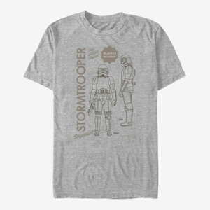 Queens Star Wars: The Mandalorian - Trooper Poster Unisex T-Shirt Heather Grey