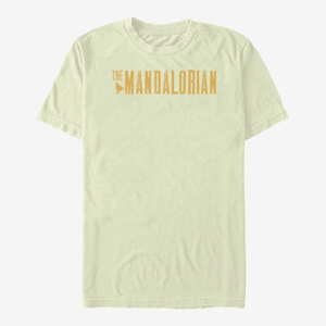Queens Star Wars: The Mandalorian - Mandalorian Simplistic Logo Unisex T-Shirt Natural