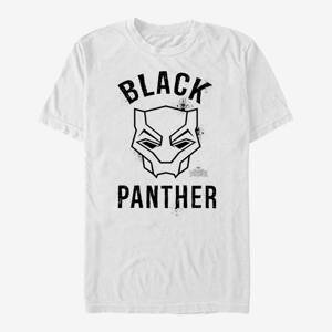 Queens Marvel Black Panther: Movie - Bold Panther Unisex T-Shirt White