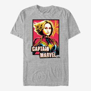 Queens Captain Marvel: Movie - Marvel Profile Unisex T-Shirt Heather Grey