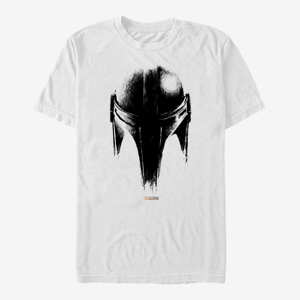 Queens Star Wars: The Mandalorian - Sketch Helm Unisex T-Shirt White