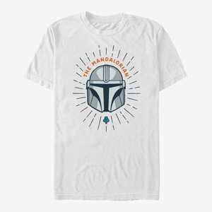 Queens Star Wars: The Mandalorian - Simple Shield Unisex T-Shirt White