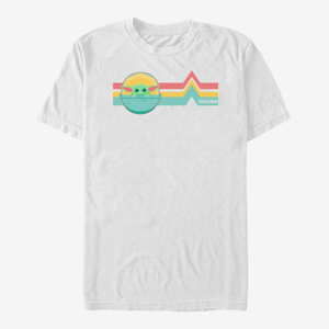 Queens Star Wars: The Mandalorian - Rainbow Child Unisex T-Shirt White