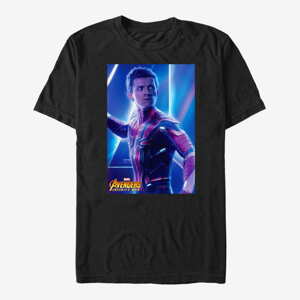 Queens Marvel Avengers: Infinity War - Holland Heart Throb Unisex T-Shirt Black