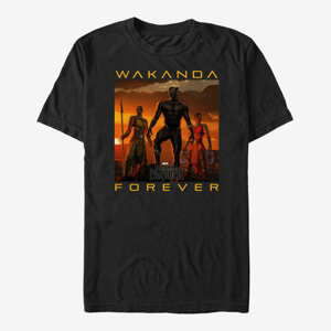 Queens Marvel Black Panther: Movie - Wakanda Forever Unisex T-Shirt Black