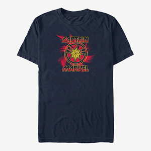 Queens Captain Marvel: Movie - Marvel Swirl Unisex T-Shirt Navy Blue