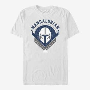 Queens Star Wars: The Mandalorian - Mandalorian Crest Unisex T-Shirt White