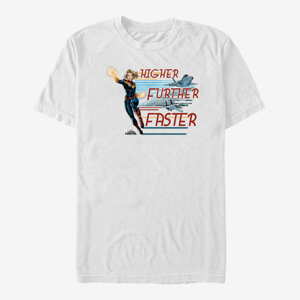 Queens Captain Marvel: Movie - Stream Jets Unisex T-Shirt White