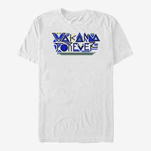 Queens Marvel Black Panther: Wakanda Forever - Wakanda Forever Pattern Unisex T-Shirt White
