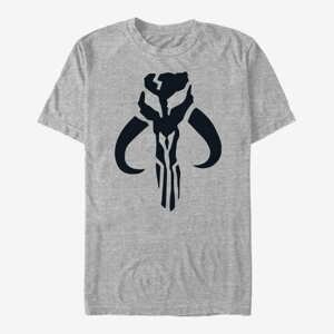 Queens Star Wars: The Mandalorian - Simple Symbol Unisex T-Shirt Heather Grey