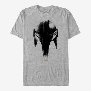 Queens Star Wars: The Mandalorian - Sketch Helm Unisex T-Shirt Heather Grey