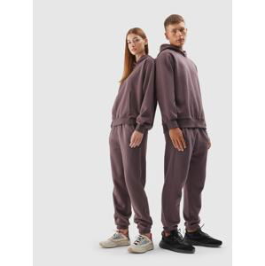 Tepláky typu jogger unisex - hnědé